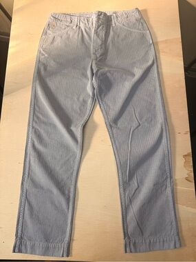 Birdwell Light Blue Pinstripe Chinos